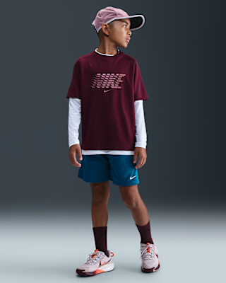 Детские шорты Nike Multi Big Kids' (Boys') Dri-FIT Mesh Shorts