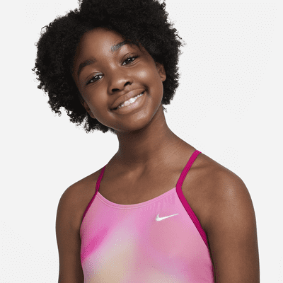 Nike Spectrum Big Kids' (Girls') Crossback 1-Piece Swimsuit