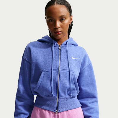 Nike Sportswear Phoenix Fleece Women's Loose Full-Zip Cropped Hoodie
