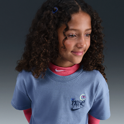 Playera para niña talla grande Nike Sportswear