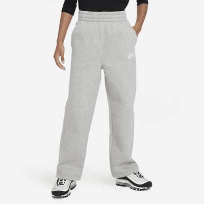 Nike Sportswear Club Fleece Big Kids' (Girls') Wide-Leg Pants