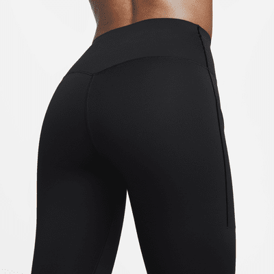 Leggings de largo completo y tiro alto de media sujeción con cierres y bolsillos para mujer Nike Universa