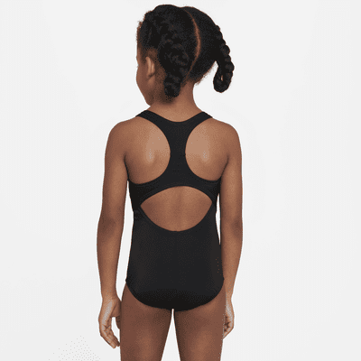 Traje de baño de una sola pieza con espalda deportiva para niña talla pequeña Nike Swim Essential