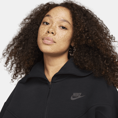 Chamarra de entrenamiento holgada de cierre completo para mujer Nike Sportswear Tech Fleece