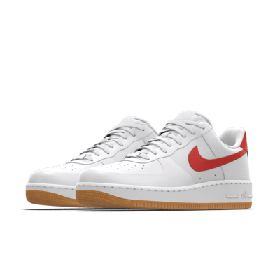 Air force 1 low red swoosh on sale