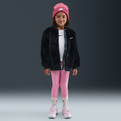 Nike Little Kids' Faux Fur Bomber Jacket