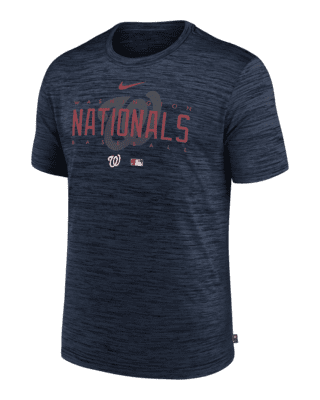 Nike Dri Fit Pullover Tee T Shirt SM Washington Nationals MLB FS