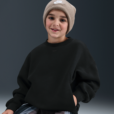 Volnější mikina Nike Sportswear Tech Fleece s kulatým výstřihem pro větší děti (chlapce)
