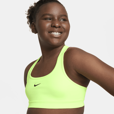 Nike Swoosh Big Kids' (Girls') Sports Bra (Extended Size)