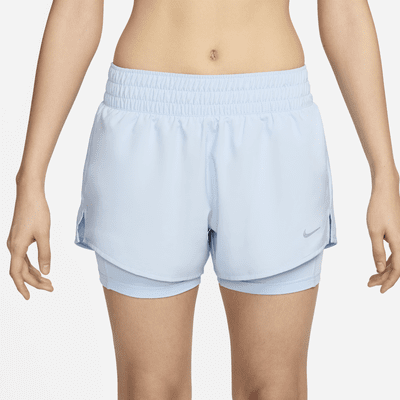 Nike Dri-FIT One Women's Mid-rise 8cm (approx.) 2-in-1 Shorts