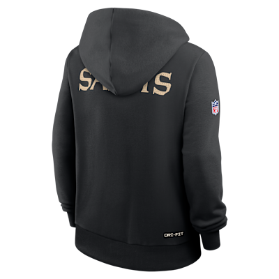 New Orleans Saints Sideline Women's Nike Dri-FIT NFL Pullover Hoodie