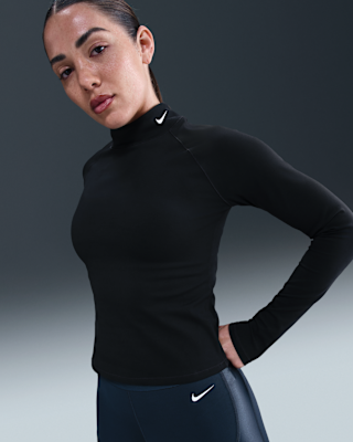 Женские  Nike Pro Dri-FIT Long-Sleeve Mock-Neck Top