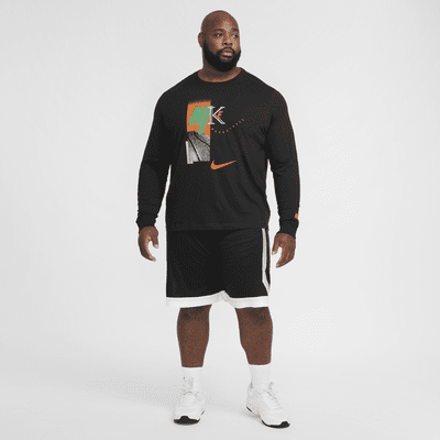 Camisola de basquetebol de manga comprida Nike para homem