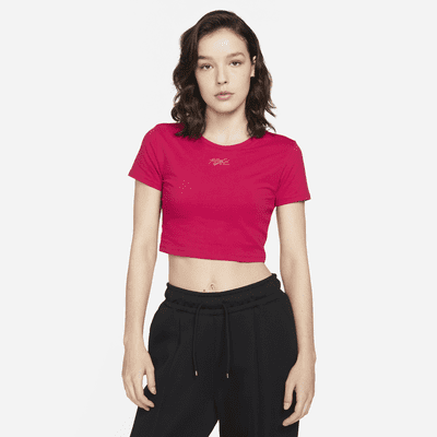 red jordan crop top