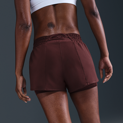 Short 2-en-1 à taille mi-basse 8 cm Dri-FIT Nike One pour femme