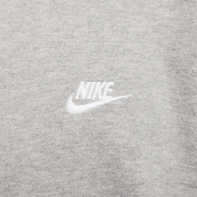 เสื้อคอกลมผ้าเฟรนช์เทรีขนาดโอเวอร์ไซส์ผู้ชาย Nike Club Fleece