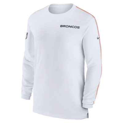 Denver Broncos Sideline Coach Men's Nike Dri-FIT NFL Long-Sleeve Top