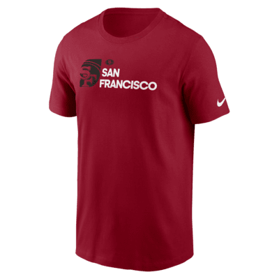 San Francisco 49ers Team Outline Essential T-Shirt Men's Nike NFL T-Shirt