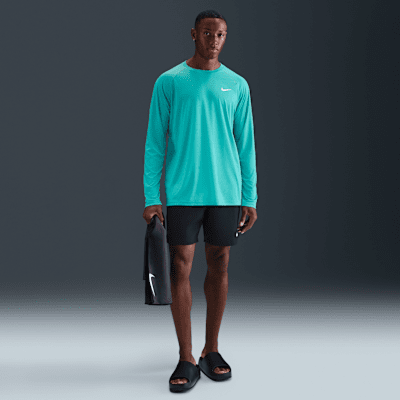 Camiseta Hydroguard de natación de manga larga para hombre Nike Essential