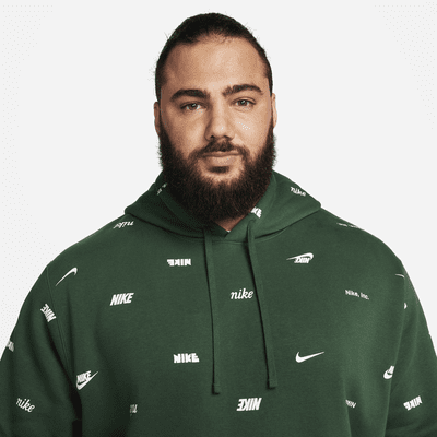 Nike Club Fleece Men's Allover Print Pullover Hoodie. Nike.com