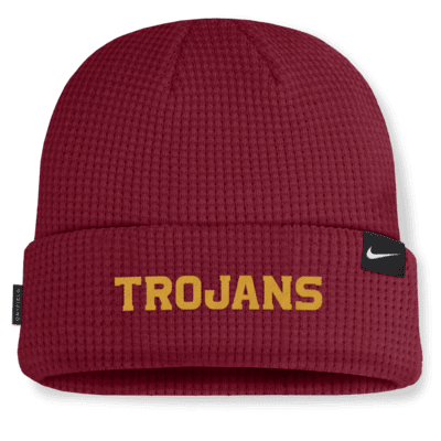 Gorro con dobladillo universitario Nike para hombre USC Trojans Sideline Terra