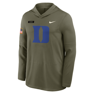 Duke 2025 Military Appreciation Men's Nike Dri-FIT College Long-Sleeve Hooded Top