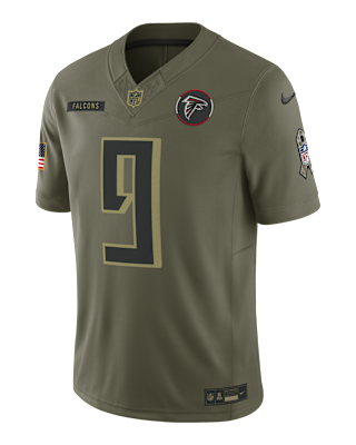 Мужские джерси Michael Penix Jr. Atlanta Falcons Salute to Service Nike Dri-FIT NFL Limited Jersey