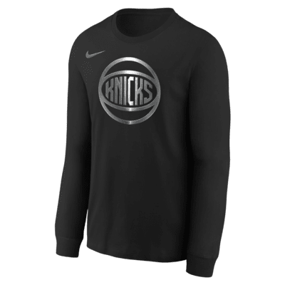 New York Knicks Courtside Big Kids' Nike NBA Boxy Long-Sleeve T-Shirt