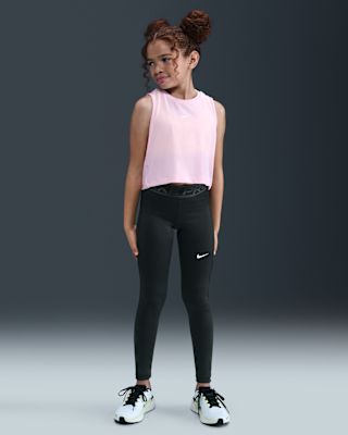 Детские тайтсы Nike Pro Girls' Mid-Rise Leggings