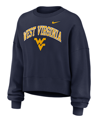 Женские  West Virginia Phoenix Arch Nike College Pullover Crew