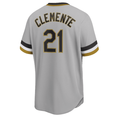 Camiseta de béisbol Cooperstown para hombre MLB Pittsburgh Pirates (Roberto Clemente)