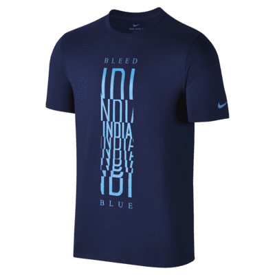 Bleed Blue Team India - Unisex Tshirt Navy Blue / L