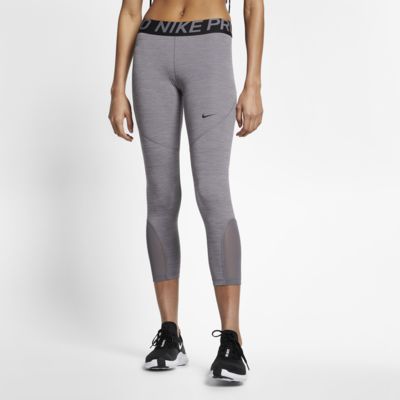 nike pro training leggings in navy with rose gold waistband