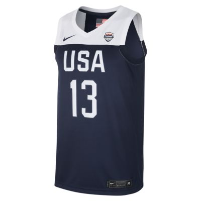 USA Nike (Road) Men's Basketball Jersey 