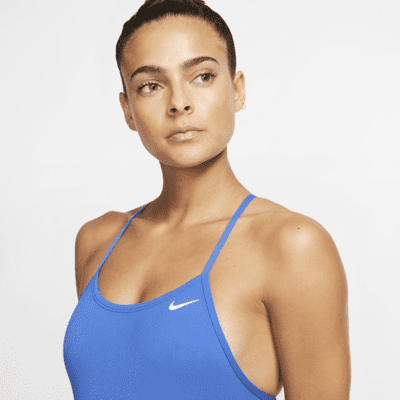 Nike Swim Women's Lace-Up Tie-Back One-Piece Swimsuit