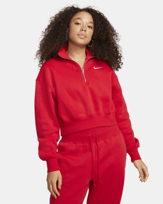 Женский свитшот Nike Sportswear Phoenix Fleece 1/2-Zip Cropped