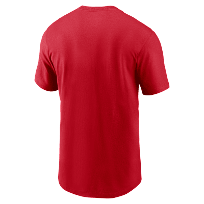 Playera Nike de la MLB para hombre Atlanta Braves Fuse Large Logo