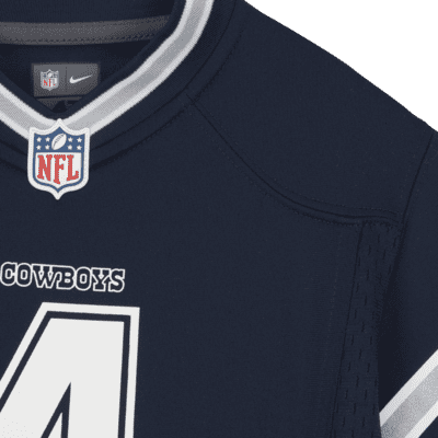 NFL Dallas Cowboys (Dak Prescott) Baby/Toddler Game Football Jersey