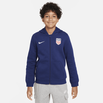 U.S. Club Fleece Big Kids' Full-Zip Hoodie