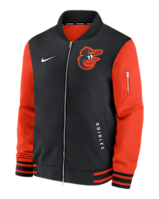 Мужская куртка Baltimore Orioles Authentic Collection Dugout Nike MLB Full-Zip Bomber