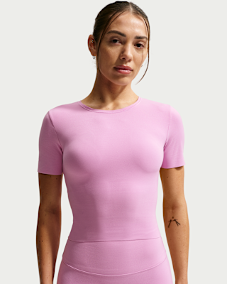 Женские шорты Nike Zenvy Dri-FIT Short-Sleeve Top