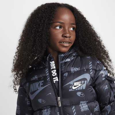 Giacca puffer con logo DNA Nike – Bambino/a