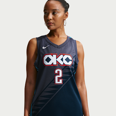 Shai Gilgeous-Alexander Oklahoma City Thunder City Edition Men's Nike NBA Swingman Jersey