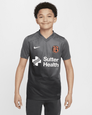 Подростковые джерси Bay FC 2024 Stadium Secondary Big Kids' Nike Dri-FIT NWSL Replica Jersey