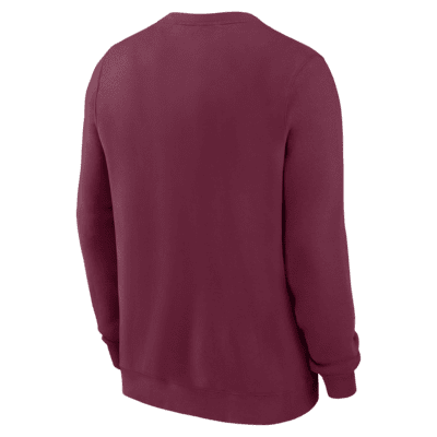 Sudadera de cuello redondo sin cierre universitaria Nike para hombre Florida State Seminoles Primetime Evergreen Logo