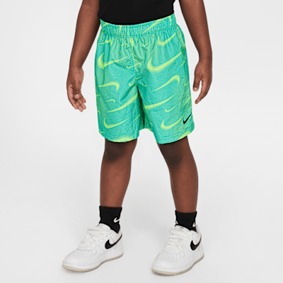 Conjunto de shorts de 2 piezas con estampado Rhythm para niños talla pequeña Nike Dri-FIT