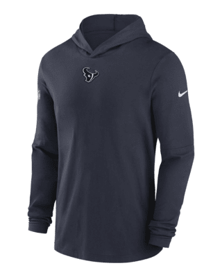 Men's Nike Navy Houston Texans Sideline Performance Long Sleeve T-Shirt Size: Medium