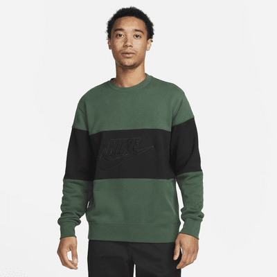 Nike Club Men's French Terry Color-Blocked Crew