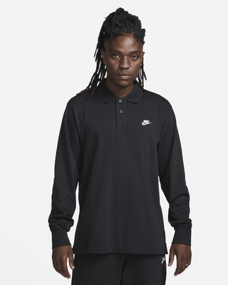 Мужские  Nike Club Long-Sleeve Knit Polo