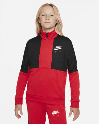 nike air red and black tracksuit